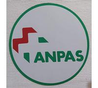 Patch-Toppa Microricamata in HD/Jacquard (Alta Definizione) Logo ANPAS Termoadesiva, Micro Filo, Diametro : cm. 6 - Made in Italy