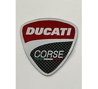 Patch-Toppa Microricamata in HD/Jacquard (Alta Definizione) Termoadesiva, Micro Filo, H.cm.8XL.cm.7,5-Made in Italy