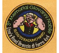 PATCH TOPPA MOTO RICAMO TERMOADESIVA MEMORIAL NOBILE ETNA ROAD BRACCIO DI FERRO