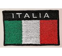 Patch toppa stemma bandiera ITALIA ricamata 5x8cm