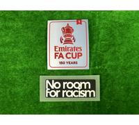 Patch ufficiale The Emirates FA Cup 150 anni 20-21 vincitore 1 + NO ROOM FOR ...