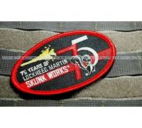 PATCH Vélkrö Del 75° Anniversario LOCKHEED-MARTIN SKUNK WORKS SR-71 BLACKBIRD