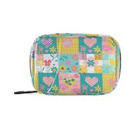 Patch Work - Borsa portapillole da viaggio riutilizzabile con scomparti rimovibili, organizer per pillole fissabile, grande borsa