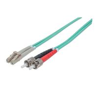 intellinet 751001 Glasfaser LWL Fiber Optic Kable Duplex LC/ST (50/125) OM3 2m A