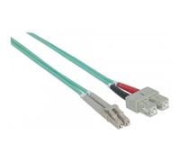 Patchcord Techly SC/UPC-LC/UPC Duplex Multi Mode OM3 3 m aqua | ILWL D5-SCLC-030/OM3