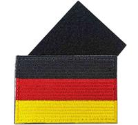 Patches con Bandiera Tedesca e Chiusura in Velkro per Zaini - 100% Ricamati - Bandiere e Paesi d'Europa - Patches Militari Tedeschi - 75 x 50 mm
