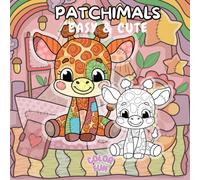 Patchimals - Schattige Dieren Kleurboek voor Volwassenen en kinderen: Eenvoudige gestikte dieren, zachte patchwork-details en ontspannende kleurplaten