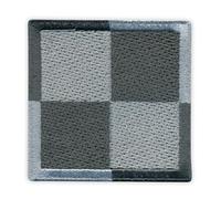 Patchion Poland/Polish Air Force checkerboard 2" LOW VISIBILITY - Nero, gancio e asola compatibili con VELCRO® - Patch/Insegna/Emblema ricamato