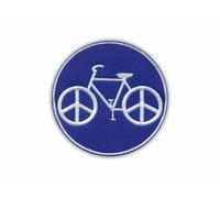 Patchion Toppa Ricamata Bicicletta, Rotonda 8 cm x 8 cm, Autoadesiva