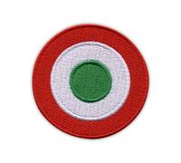 Patchion Toppa Ricamata Militare da Cucire, 6 cm x 6 cm, Rotonda, 1 Pezzo