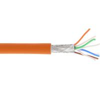 InLine 24586 Cavo LAN Cat.6A, 10 Giga, S/FTP, PIMF, 4 x 2XAWG 26/7, Flessibile, CU 100% Rame, 500 MHz, Guaina Halogenfree, Nero