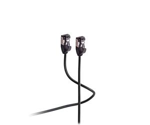 Patchkabel Flexline®-Netzwerk Cat. 8.1 U/FTP PIMF, Extra dünn TPE Schwarz 0,50 m Marca