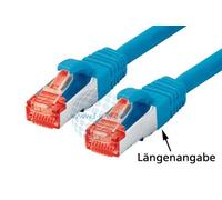 Patchkabel S-STP (PIMF), Cat 6, Blau, 10,0 m