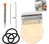 PatchMaker - Kit 2.0 per lavori a maglia, kit per lavori a maglia per principianti, mini kit portatile per rammendo, set di strumenti per tessitura patchwork, per riparazioni rapide e cucito (14 ganci