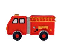 PatchMommy Toppa Termoadesiva Autopompa Camion Pompieri Patch Ricamate per Ferro da Stiro o per Cucire - Toppe Adesive per Vestiti, Applicazioni per Tessuti Bambini