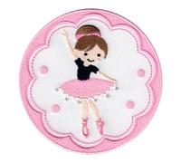 PatchMommy Toppa Termoadesiva Ballerina Balletto Patch Ricamate per Ferro da Stiro o per Cucire - Toppe Adesive per Vestiti, Applicazioni per Tessuti Bambini