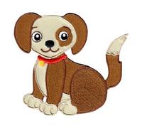 PatchMommy Toppa Termoadesiva Cane Patch Ricamate per Ferro da Stiro o per Cucire - Toppe Adesive per Vestiti, Applicazioni per Tessuti Bambini