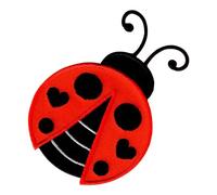 PatchMommy Toppa Termoadesiva Coccinella Patch Ricamate per Ferro da Stiro o per Cucire - Toppe Adesive per Vestiti, Applicazioni per Tessuti Bambini