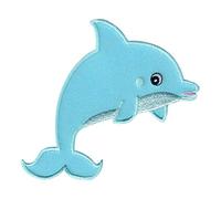 PatchMommy Toppa Termoadesiva Delfino Patch Ricamate per Ferro da Stiro o per Cucire - Toppe Adesive per Vestiti, Applicazioni per Tessuti Bambini