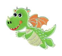 PatchMommy Toppa Termoadesiva Drago Dragon Patch Ricamate per Ferro da Stiro o per Cucire - Toppe Adesive per Vestiti, Applicazioni per Tessuti Bambini