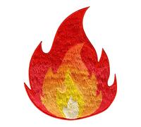 PatchMommy Toppa Termoadesiva Fiamma Fuoco Patch Ricamate per Ferro da Stiro o per Cucire - Toppe Adesive per Vestiti, Applicazioni per Tessuti