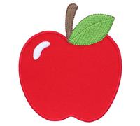 PatchMommy Toppa Termoadesiva Frutta Mela Patch Ricamate per Ferro da Stiro o per Cucire - Toppe Adesive per Vestiti, Applicazioni per Tessuti Bambini