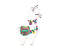 PatchMommy Toppa Termoadesiva Lama Alpaca Patch Ricamate per Ferro da Stiro o per Cucire - Toppe Adesive per Vestiti, Applicazioni per Tessuti Bambini