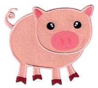 PatchMommy Toppa Termoadesiva Maiale Patch Ricamate per Ferro da Stiro o per Cucire - Toppe Adesive per Vestiti, Applicazioni per Tessuti Bambini
