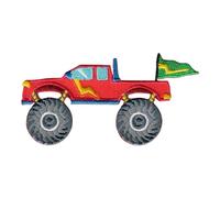 PatchMommy Toppa Termoadesiva Monster Truck Auto Camion Patch Ricamate per Ferro da Stiro o per Cucire - Toppe Adesive per Vestiti, Applicazioni per Tessuti Bambini