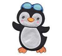 PatchMommy Toppa Termoadesiva Pinguino Patch Ricamate per Ferro da Stiro o per Cucire - Toppe Adesive per Vestiti, Applicazioni per Tessuti Bambini