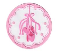 PatchMommy Toppa Termoadesiva Scarpe da Balletto Ballo Ballerina Patch Ricamate per Ferro da Stiro o per Cucire - Toppe Adesive per Vestiti, Applicazioni per Tessuti Bambini