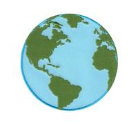 PatchMommy Toppa Termoadesiva Terra Mondo Patch Ricamate per Ferro da Stiro o per Cucire - Toppe Adesive per Vestiti, Applicazioni per Tessuti Bambini