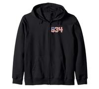 Patchogue New York 934 Codice Area American Flag Patriot Felpa con Cappuccio