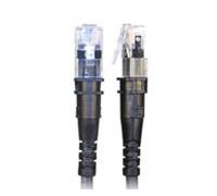 TP-6A-U/8 cavo di rete Nero 2,4 m Cat6a U/UTP (UTP) Nero, 2,4 m, Cat6a, U/UTP (UTP), RJ-45, RJ-45