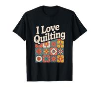 Patchwork artigianale retrò I Love Quilting Passion Maglietta