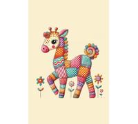 Patchwork Baby Giraffe Daily Planner: A Cute & Colorful Organizer for Kids Who Love Animals