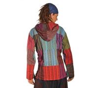 Patchwork Cappuccio Camicia Pullover Maglietta Pesca Casual Hippie Psy Kurta