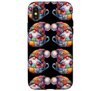 Patchwork Coffee Mug Gnomes For Women Funny Coffee Teacher Custodia per iPhone X/XS
