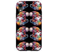 Patchwork Coffee Mug Gnomes For Women Funny Coffee Teacher Custodia per iPhone XR