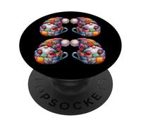 Patchwork Coffee Mug Gnomes For Women Funny Coffee Teacher PopSockets PopGrip Adesivo