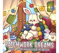 Patchwork Dreams Coloring Book: Slumber Fantasy Realm Coloring Pages featuring Peaceful Quilted Landscapes and Simple Whimsical Fabric Worlds for All Ages