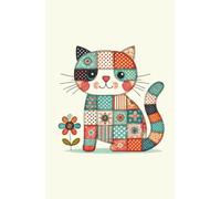 Patchwork Kitty Joy: Notebook for Everyday Whimsy | A charming cat-themed notebook with a colorful quilt-style design.