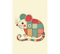 Patchwork Mouse Whispers: Quilted Animal Notebook for Bright Ideas | A cute and cozy notebook inspired by patchwork art and slow-and-steady wisdom - ... for notes, doodles, or thoughtful journaling.