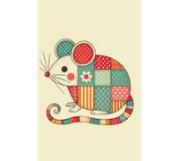 Patchwork Mouse Whispers: Quilted Animal Notebook for Bright Ideas | A cute and cozy notebook inspired by patchwork art and slow-and-steady wisdom - ... for notes, doodles, or thoughtful journaling.