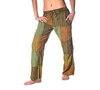 Patchwork Pantaloni Casual Pescatore IN Stoffa Hippie Unisex