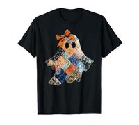 Patchwork Quilter Autunno Fantasma Bow Quilt Block Autunno Quilting Maglietta