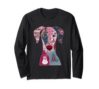 Patchwork, Toppa Natalizia a Forma di Cane Maglia a Manica