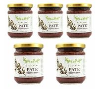 Pate Di Olive Nere In Olio Extravergine D'oliva 5 Pezzi 190g Voglia Di Puglia