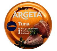 Patè di Tonno Squisito Premium ARGETA - 14 scatole di Patè Eccellente e Delizioso - Aroma Natura Aroma - Senza Conservanti e Senza Glutine - 1330 Grammi (95 Grammi per vasetto x 14)