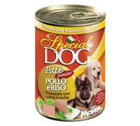 PATE' PER CANI JUNIOR 'SPECIAL DOG' pollo e riso - gr 400 24 PZ